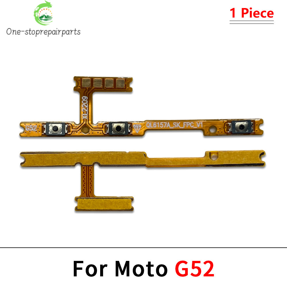 10Pcs, Power On Off Volume Button Key Flex Cable For Motorola Moto G22 G32 G52 G62 G72 G82 G13 G23 G53 G73 G04 G14 G34 G54 G84 Motorola phone repair parts