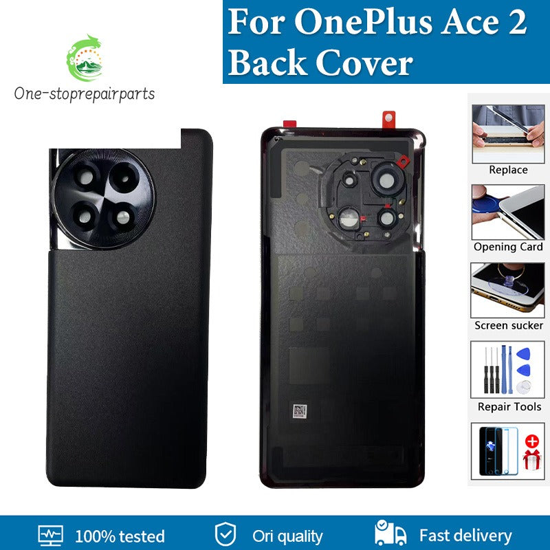 Original Back Cover For OnePlus Ace 2 Back Battery Cover 1+ ace2 PHK110 Housing Door With Camera Frame Lens Repair Replacement OnePlus phone repair parts