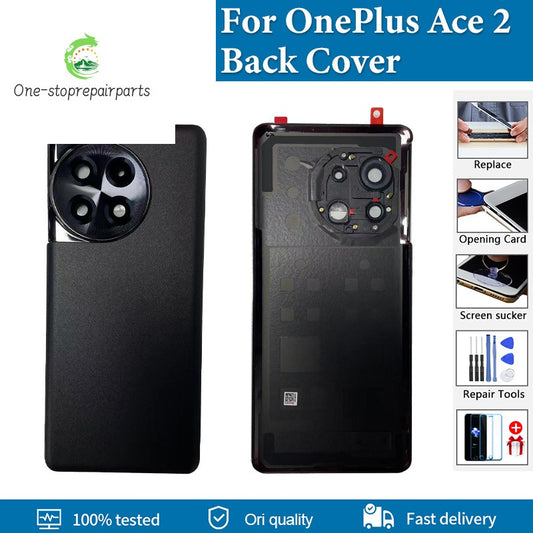 Original Back Cover For OnePlus Ace 2 Back Battery Cover 1+ ace2 PHK110 Housing Door With Camera Frame Lens Repair Replacement OnePlus phone repair parts