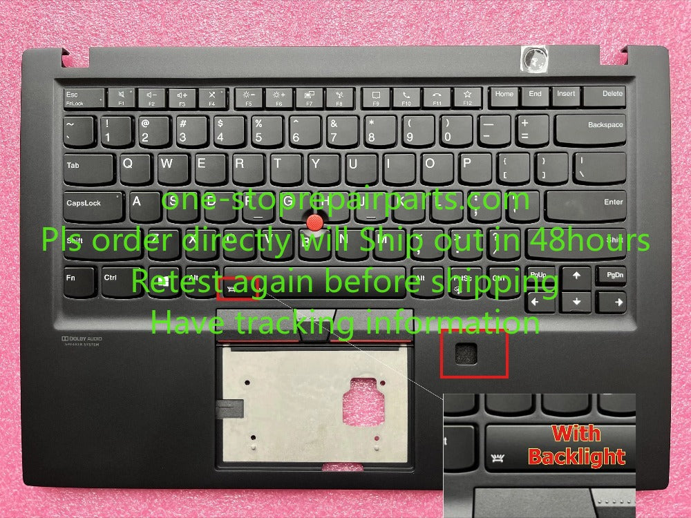 Upper case for Thinkpad T14s T490S topcase palmrest C-Cover keyboard Backlight 5M10Z54247
