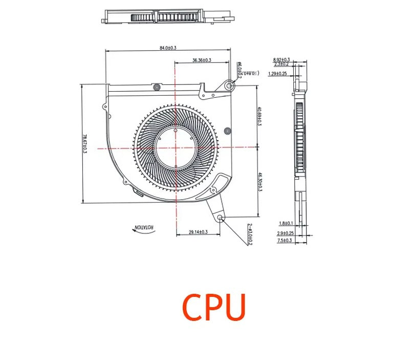 Laptop CPU GPU Cooling Fan PLB07010S12HH DC12V 0.50A 4Pin for Gigabyte Aorus 15G 15P 17G XC XB RX7G Gigabyte laptop repair parts