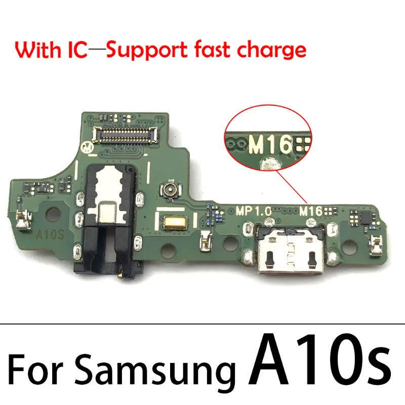 10Pcs USB Charger Charging Port Dock Connector Board Flex Cable For Samsung A10S A20S A30S A50S A21s A12 A02s A03s A03 Core Samsung phone repair parts
