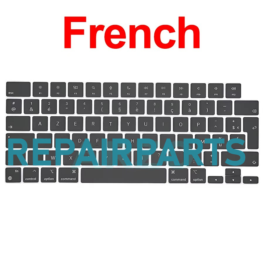 A2442 A2485 A2779 A2780 A2918 A2991 A2992 A3112 A3401 A3185 A3403 A3186 Keycaps Keys Key Cap For Macbook Pro 14" 16" 2021-2023 Macbook repair parts
