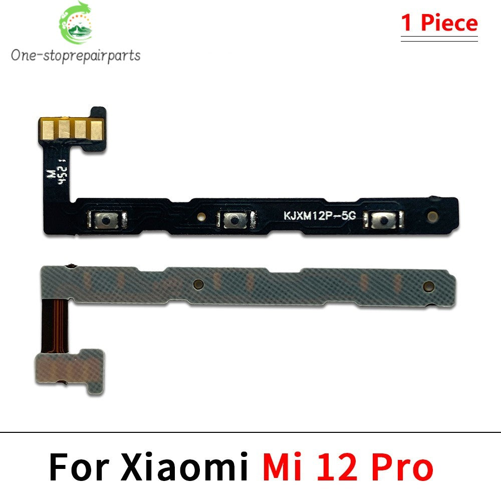 50Pcs, Power On Off Volume Side Button Key Flex Cable For Xiaomi Mi 11 11T 12 12T 12s 13 14 Pro Lite 12s Ultra  Xiaomi  Xiao mi phone repair parts