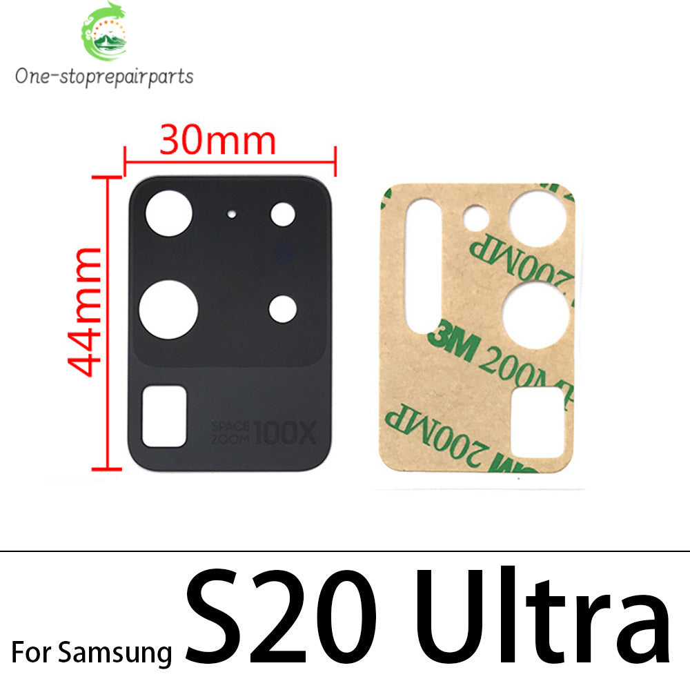 10Pcs, Back Rear Camera Glass Lens For Samsung S20 S21 S22 S23 S24 Plus Ultra FE 5G With Adhesive Samsung phone repair parts