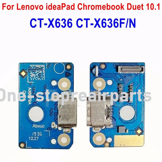 New USB Charging Port Connector Charge Dock Board Flex Cable For Lenovo IdeaPad Chromebook Duet 10.1 X636 CT-X636 CT-X636F/N Lenovo Tablet repair parts