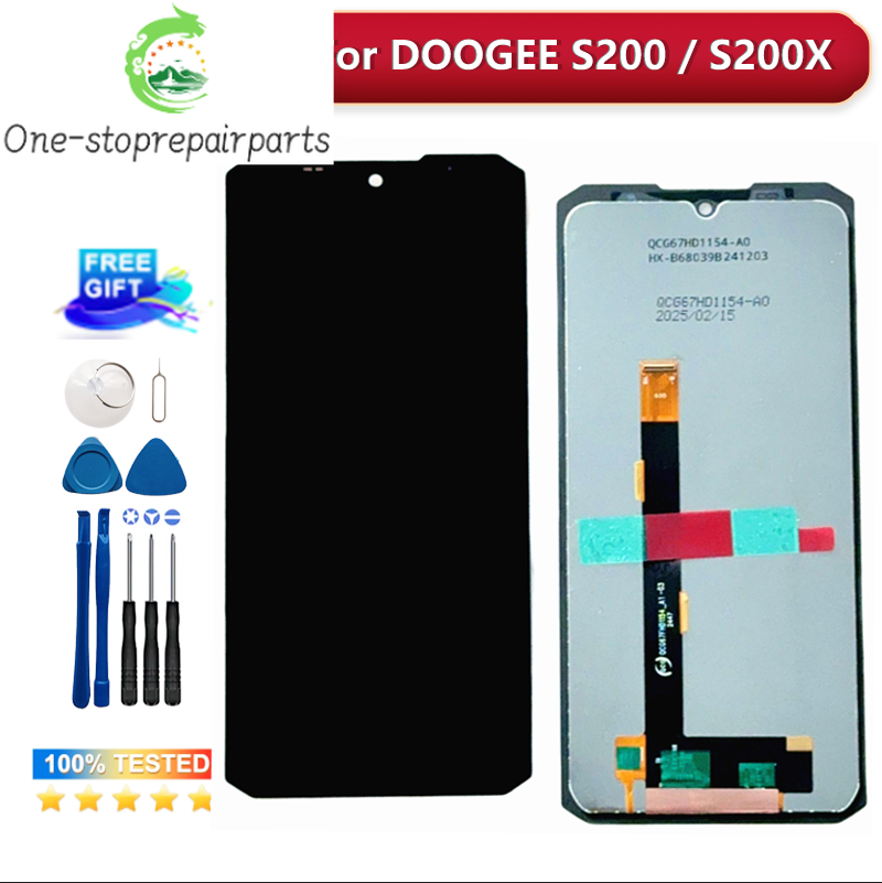 Original 6.72” FHD+120Hz IPS Screen For DOOGEE S200 S200X S200 PLUS S200Max S200Ultra LCD Display +Touch Screen Display Module Doogee phone repair parts