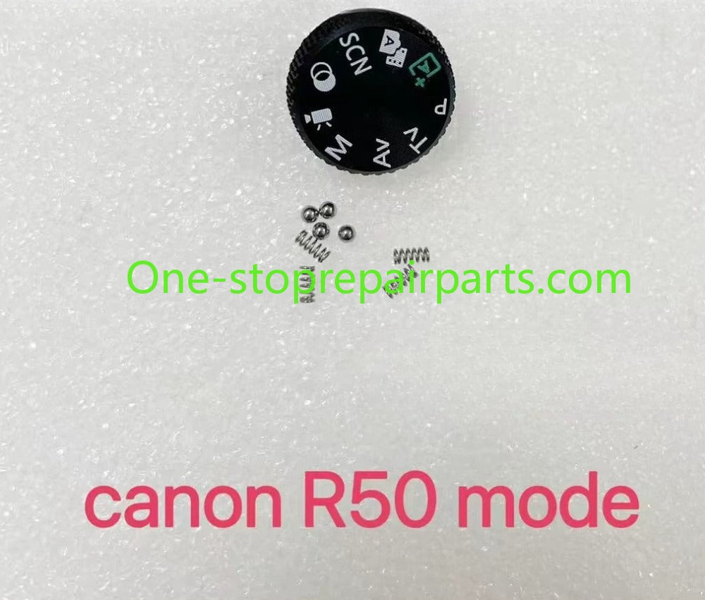 Canon EOS R50 Mode Dial Function Dial Top Cover with Iron Beads Spring with Steel Ball Function Power-on lever on/off switch button black silver Digital Camera Repair parts