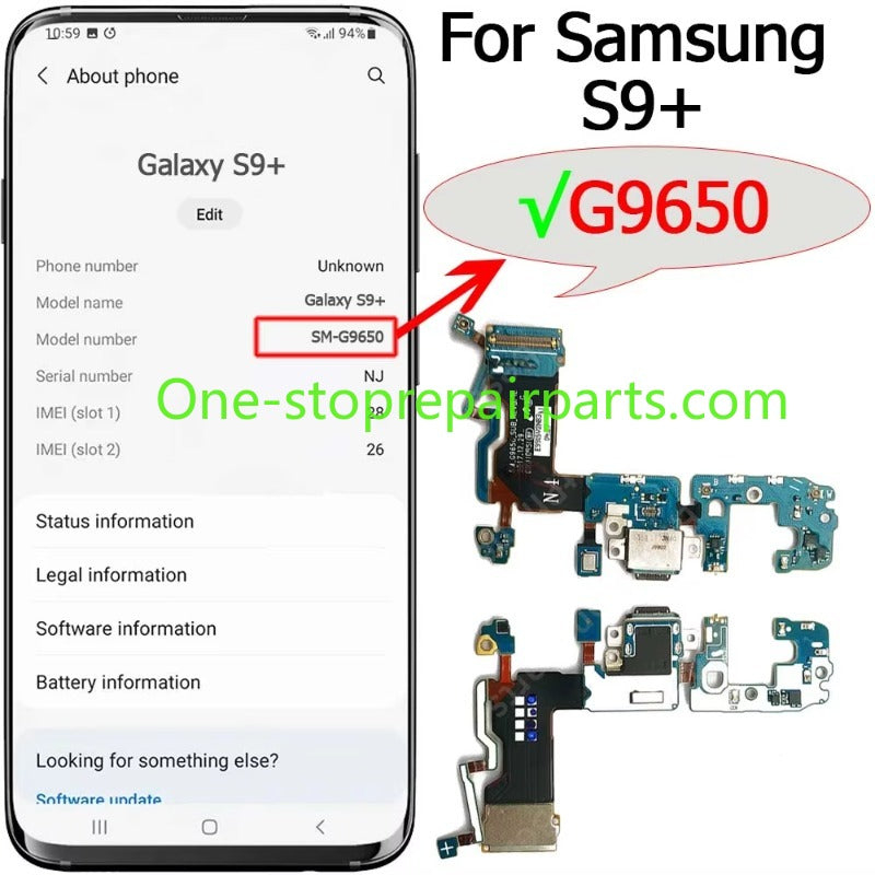 Charge Board For Samsung Galaxy S9 Plus S9+ S10 Lite 5G G960 G965 G977 G770 Charging Port Plate Usb Connector Flex Cable Samsung phone repair parts