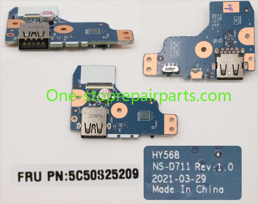 USB Port Jack I/O board for Lenovo Legion 5-15ACH6 5-15ITH6 5-15ITH6H  5-15ACH6H 5 Pro-16ITH6H 5-15ACH6A R7000P Y7000P NS-D601 5C50S25210 NS-D741 5C50S25211 NS-D711 5C50S25209 NS-D571 5C50S25197 NS-D713 5C50S25214 NS-D931 5C50S25238 Lenovo laptop r