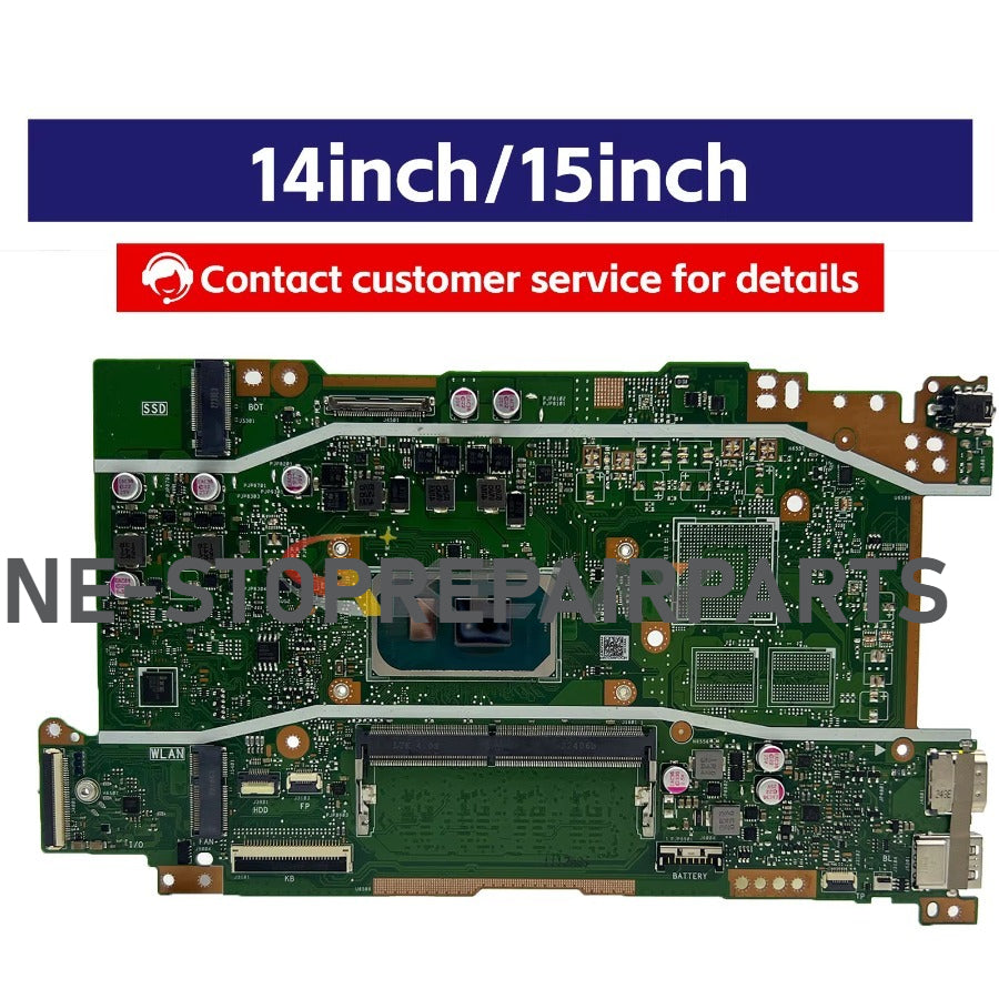 X415EA Laptop Motherboard For ASUS VivoBook X415EP F1400E X415EA F1500E V5200E V4200E X415E X415EQ Mainboard With R3 R5 R7 CPU ASUS laptop repair parts