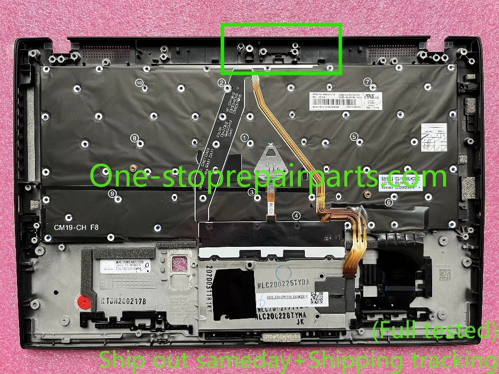 Upper top case palmrest keyboard for 2019 2020 Thinkpad X1 CARBON 7th 8th Gen 7 8 C cover WWAN WLAN 5M10W85918 5M10W85882