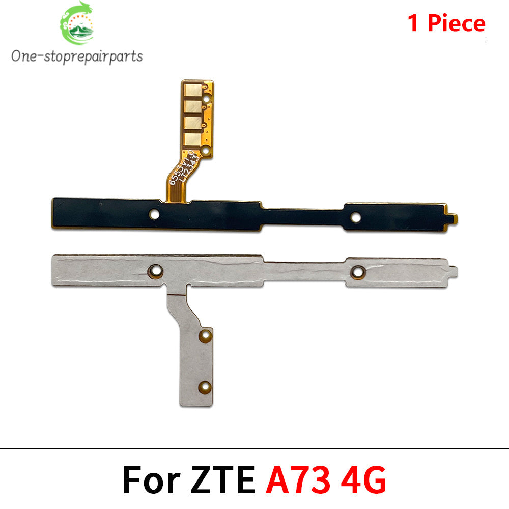 10Pcs, Power On Off Button Volume control Key Button Flex Cable For ZTE A33s A34 A51 A52 A53 A54 A71 A72 A73 Pro 4G 5G 2022 ZTE phone repair parts