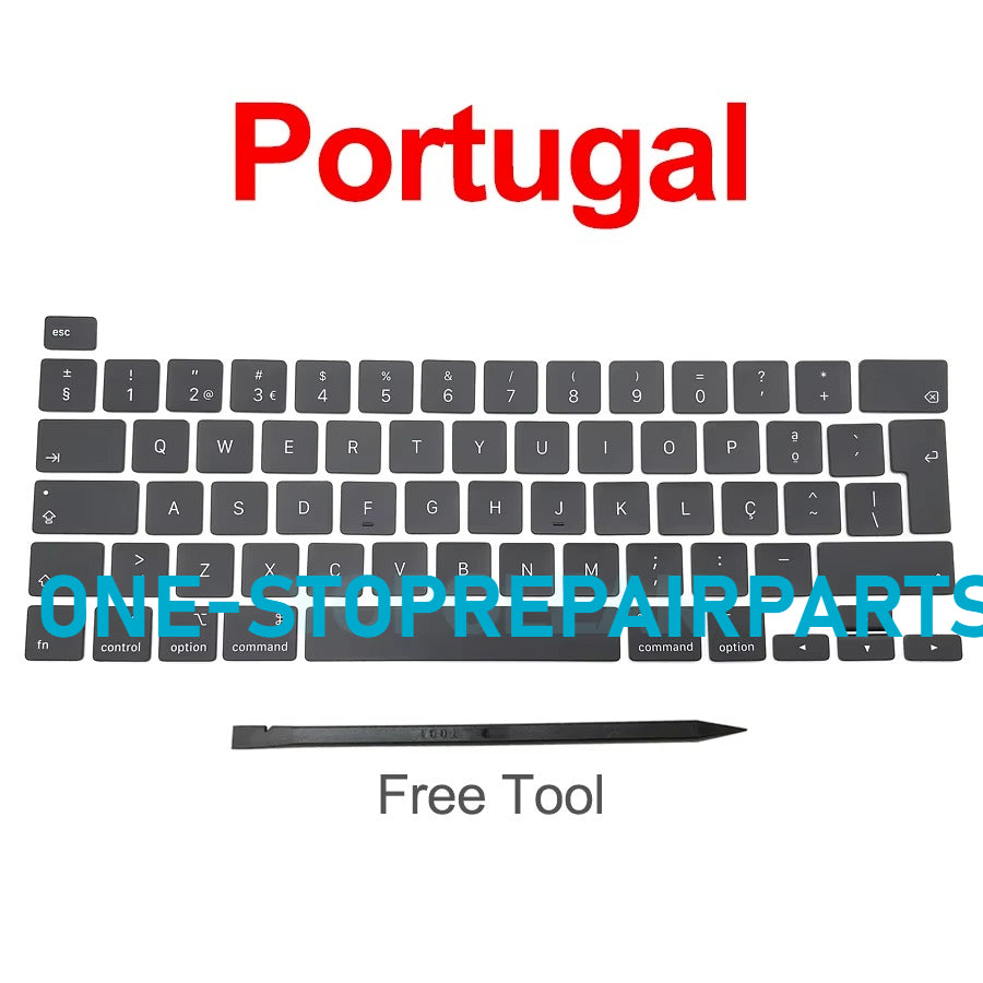 New Laptop A2141 A2289 A2251 Key Keycaps Keys Cap Keyboards Scissor Repair For Macbook Pro Retina 13" 16" 2019 2020 Year Macbook repair parts