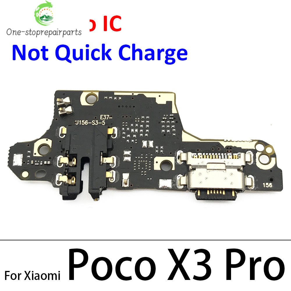 USB Port Charger Dock Connector Charging Board FLex Cable For Xiaomi Poco F1 F2 Pro F3 X3 X4 M3 M4 Pro 4G 5G Mic Microphone  Xiaomi  Xiao mi phone repair parts