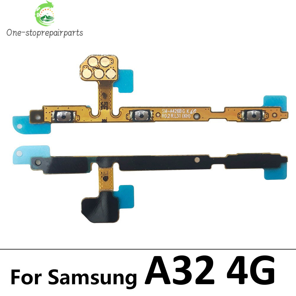 Power On Off Volume Side Button Key Flex Cable For Samsung A02 A02S A04 A04s A32 A52 A72 A03s A03 Core A13 A22 A33 A53 A73 4G 5G Samsung phone repair parts