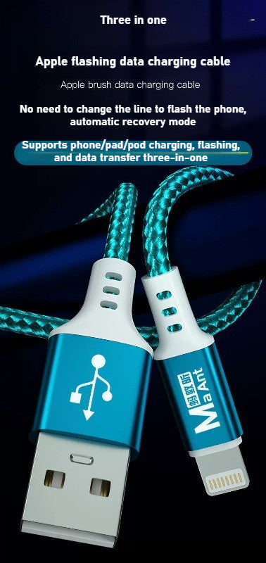 Apple charging flashing, data transmission 3-in-1 automatically enters recovery mode data engineering cable Phone Repair tools