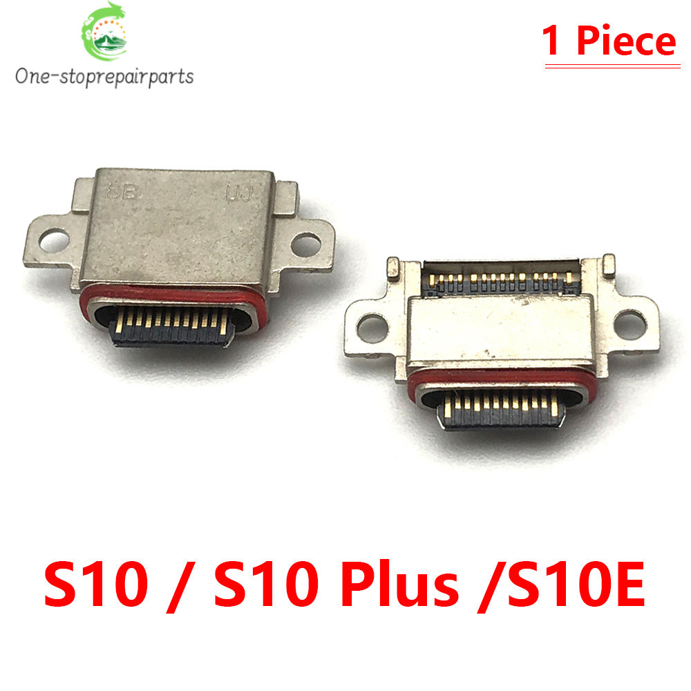 10Pcs，USB Port Charger Jack Connector socket charging port For Samsung S25 S21 S22 S10 S20 S23 S24 S10e Plus Ultra FE Samsung phone repair parts