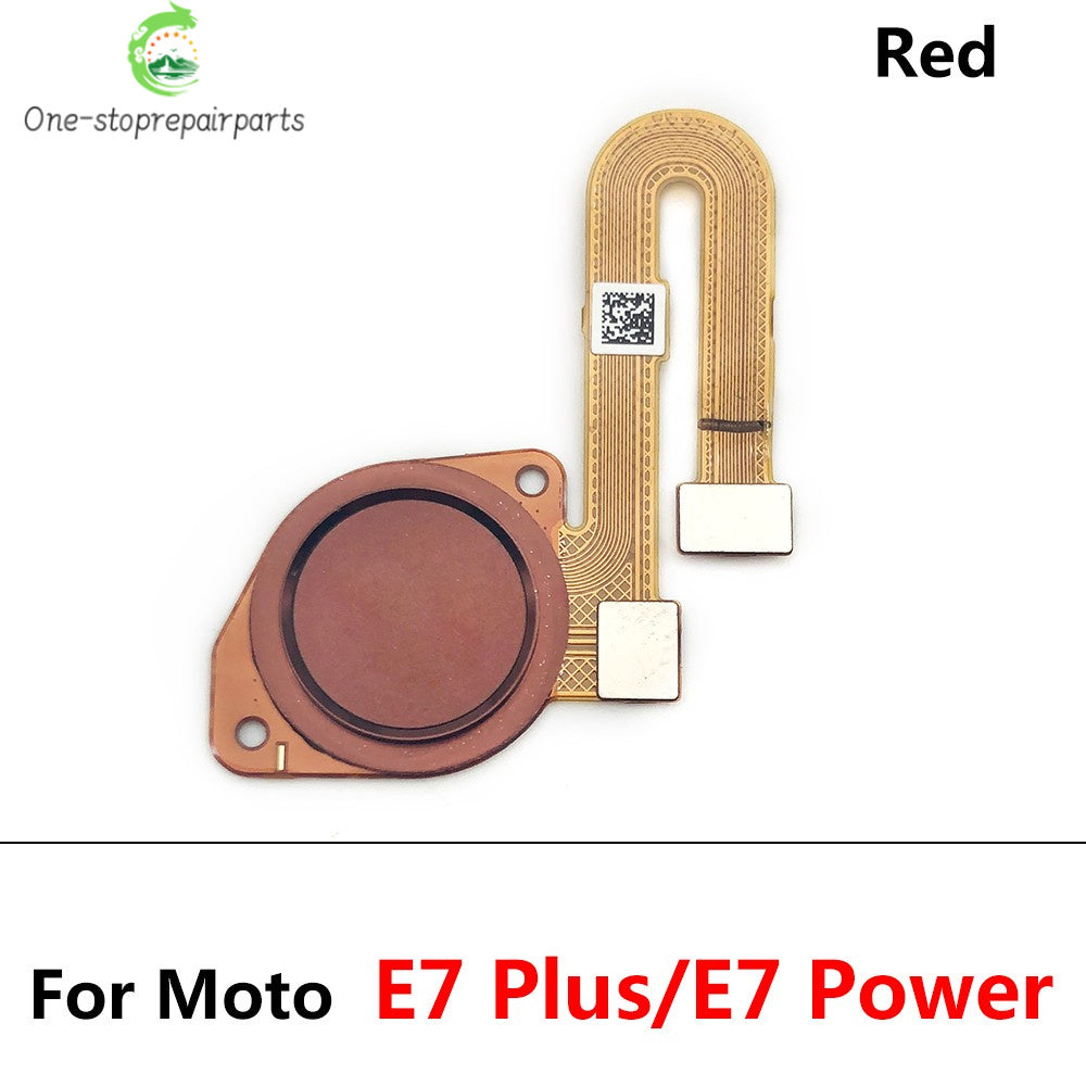 10Pcs/Lot, Home Button FingerPrint Touch ID Sensor Flex Cable For Motorola Moto E20 E32 E40 E6s E7 Plus Power Motorola phone repair parts