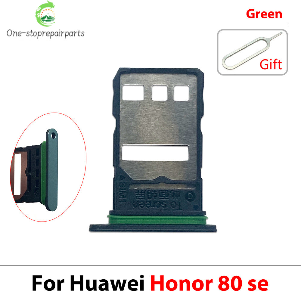 New For Huawei Honor 60 80 Pro Se SIM Card Tray Slot Holder Adapter Accessories Huawei phone repair parts