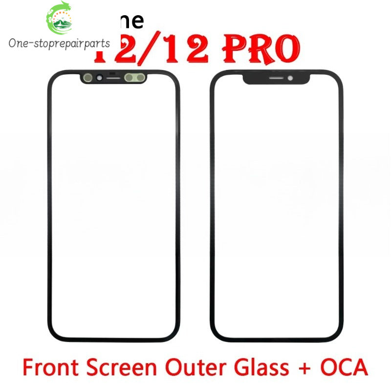 New Front Screen Outer Glass With OCA For iPhone X XS MAX XR 11 12 13 14 Pro Max Mini Plus Phone Repair iPhone phone repair parts