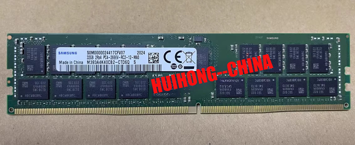 Samsung M393A4K40CB2-CTD 32G 2RX4 PC4-2666V ECCREG server memory