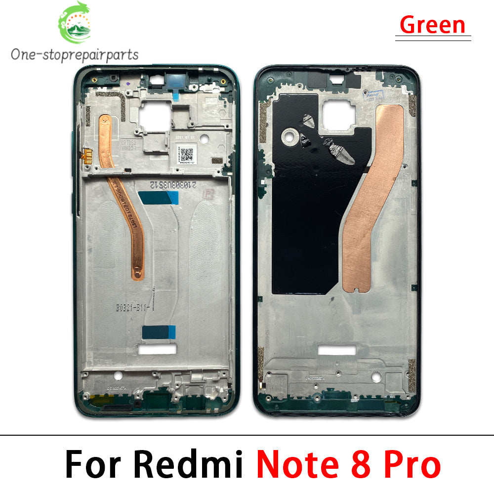 10Pcs/Lot, Housing Middle Frame Bezel Middle Replacement Parts Middle Frame For Xiaomi Redmi Note 7 8 9s Pro  Xiaomi  Xiao mi phone repair parts