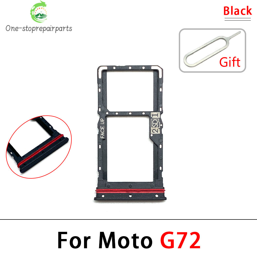 New For Motorola Moto G31 G51 G22 G32 G52 G62 G72 G71 SIM Card Slot SD Card Tray Holder Adapter Motorola phone repair parts