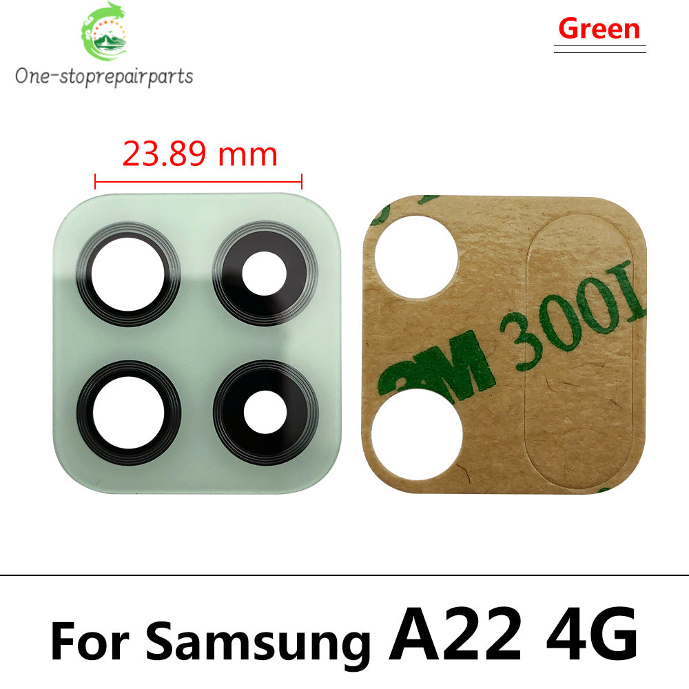 New Camera Glass For Samsung A22 A32 A42 A52 A72 A82 A33 A53 A73 4G 5G Rear Back Camera glass Lens With Glue Adhesive Samsung phone repair parts