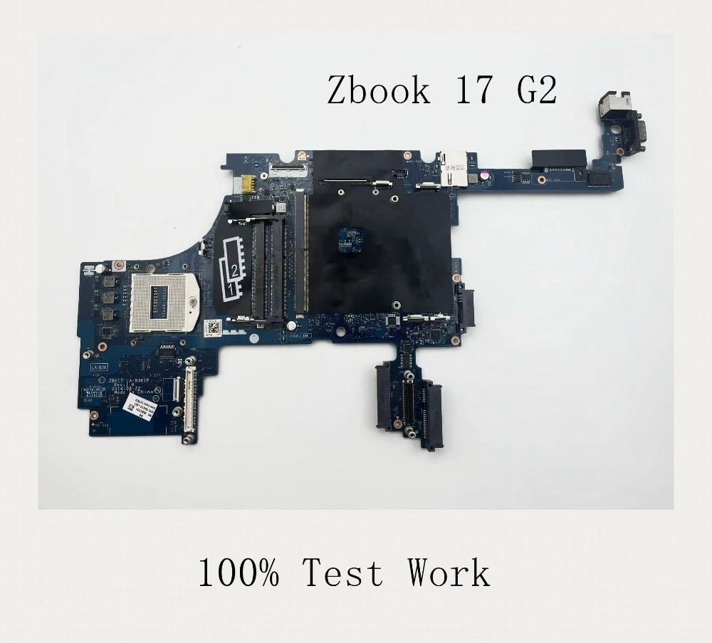 For HP Zbook 17 G2 Notebook Motherboard LA-B391P DDR3L QM87 784213-601 784212-601 100% Test Works Properly HP laptop repair parts