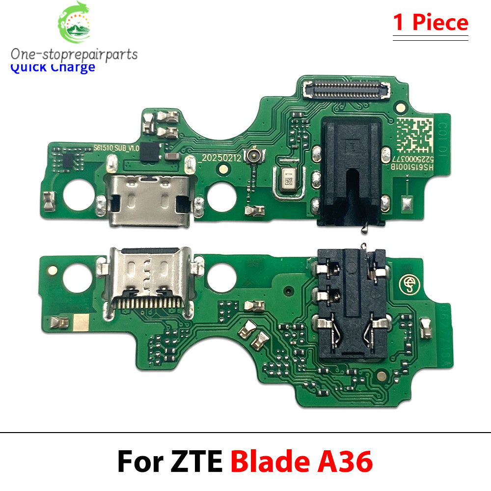 Dock Connector USB Charger Charging Board Port Flex Cable For ZTE A33s A34 A35 A55 A51 A52 A53 A54 A71 A72 A73 A75 A36 A56 4G 5G ZTE phone repair parts
