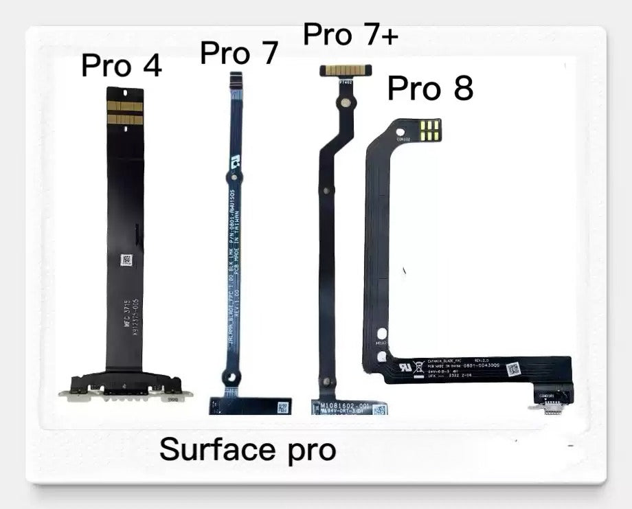 Microsoft original Surface Pro 4/5/6/7/7+/8 1724 1796/1807 1866 1960/1961 1876 pro8 balck white keyboard cable interface connection