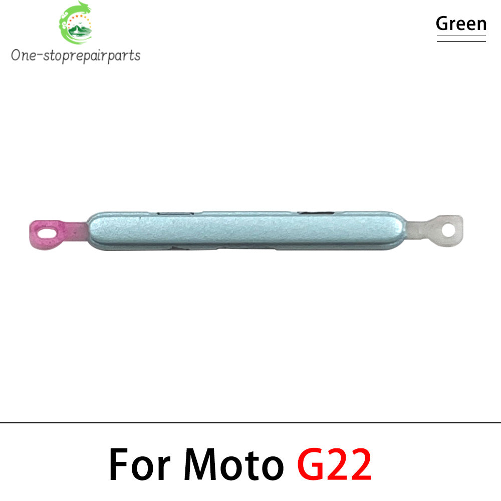 For Motorola Moto G22 G32 G52 G62 G72 G82 5G Side Key Power and Volume Button Replacement Parts Motorola phone repair parts