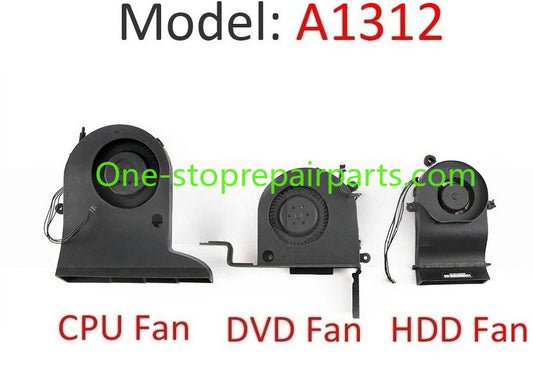 Used A1311 Fan for iMac 21.5" A1311 CPU HDD ODD Fan Set (Hard Disk Drive and Optical Drive) 2009 2010 2011 Year iMac repair parts