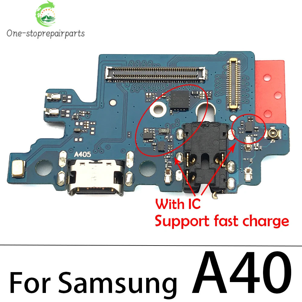 10Pcs USB Charging Dock Connector Board Flex Cable For Samsung A80 A70 A50 A40 A30 A20 A10 A11 A01 A21s A31 A51 A71 A30s A50s Samsung phone repair parts