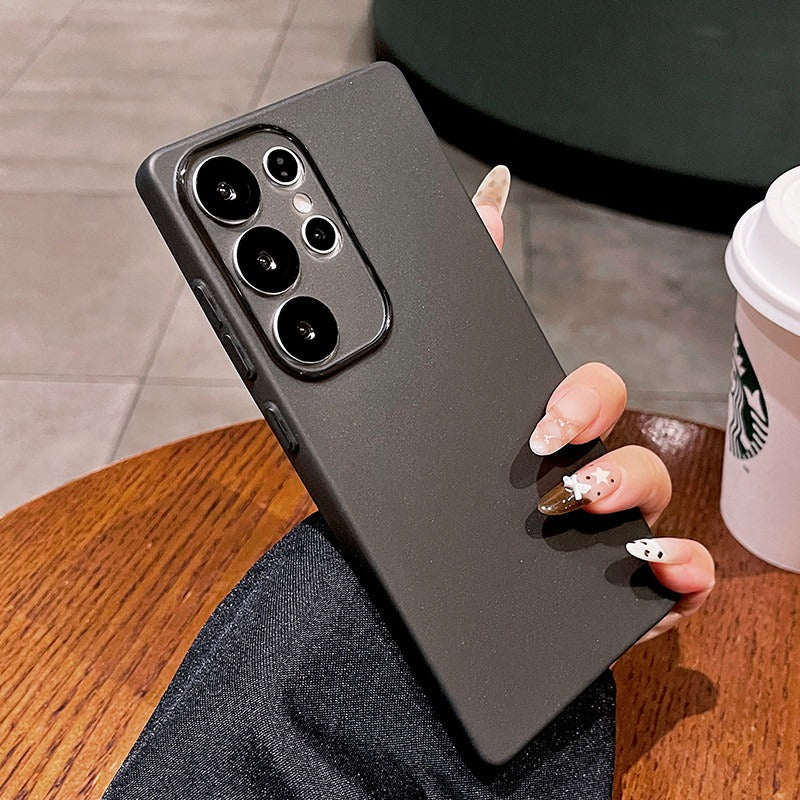 Soft yarn ice feeling for samsung s25ultra mobile phone case s24 + new matte s23 ultra-thin s22 protective case galaxy anti-drop plus lens all-inclusive edge women's soft case Phone accessories