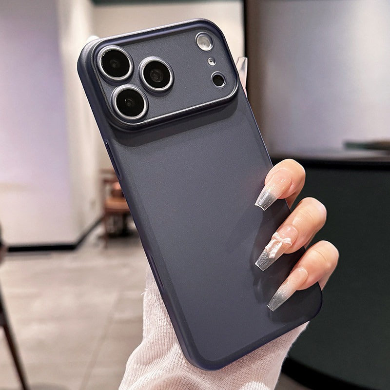 Soft mist matte iPhone 18promax mobile phone case New iPhone18 ultra-thin matte ice hard case 17pro fine hole lens protection 16 men's and women's ins wind case Phone Accessories