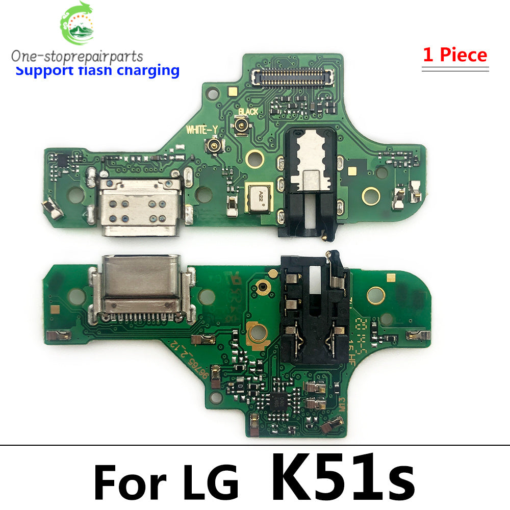 New USB Charging Port Board Flex Cable Connector For LG K8 Plus K22 K41S K42 K51 K50S K51S K52 K61 Microphone Module   LG phone repair parts