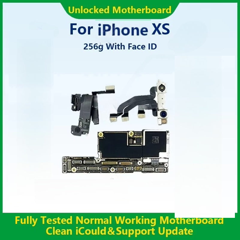 100%Working Mainboard For iPhone X/XR/XS Max With Face ID Fully Tested Cleaned iCloud And Unlocked Motherboard Fast Shipping  iPhone phone repair parts