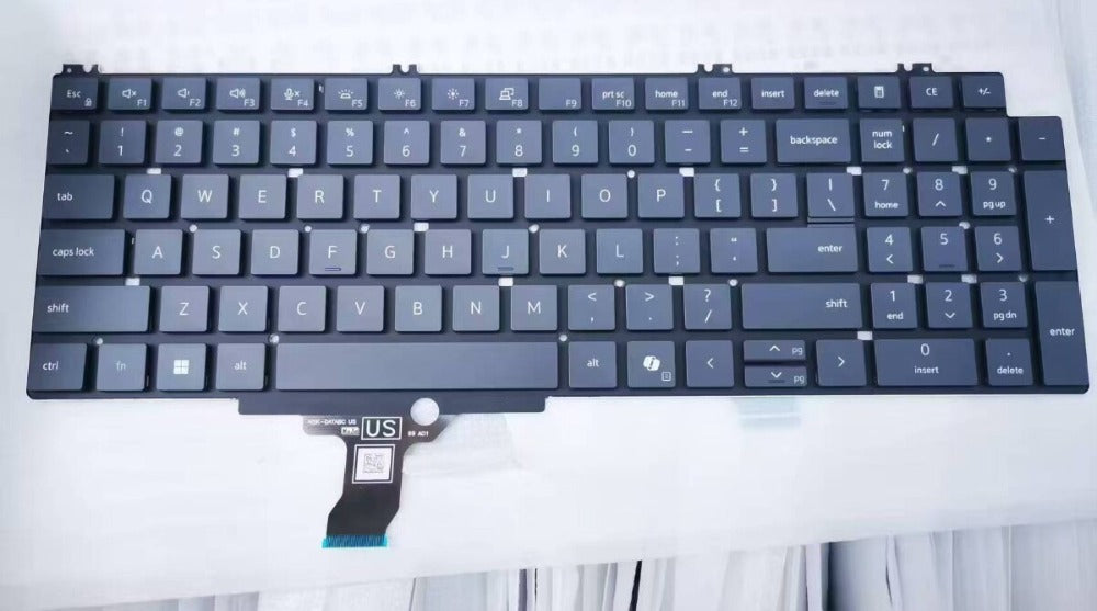 US Keyboard For Dell Pro16 Plus PB16250 PB16255 P135F P30CW 0WFHN6  09NP4C 9NP4C Dell laptop repair parts