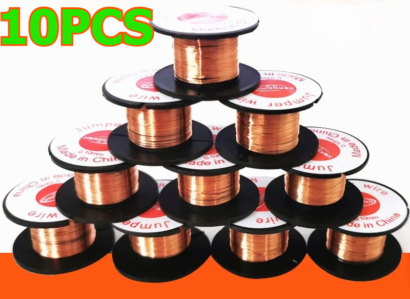 Circuit board motherboard Jumper wire non-abrasive paint-free wiring insulated wire enameled copper wire repair wiring welding connection copper wire 0.1mm Repair Tools