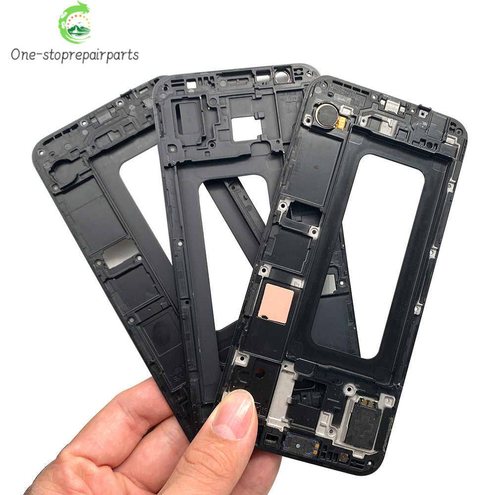 10Pcs, Front Housing LCD Display Frame For Samsung  J4 Prime J4 Core J6 Plus J610 J7 2017 Housing Middle Frame Bezel Plate Cover Samsung phone repair parts