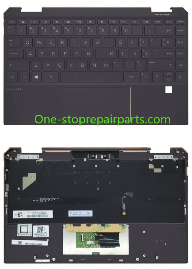 Cover case for HP Spectre X360 13-AW 13T-AW  TPN-Q225 lcd back housing bezel upper topcase palmrtest keyboard touchpad lower bottom hing cover HP laptop repair parts