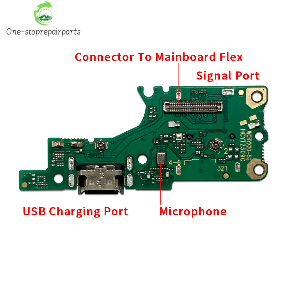 10Pcs. Dock Connector USB Charger Charging Port Flex Cable For Huawei Honor 50 60 Pro Se Lite Huawei phone repair parts
