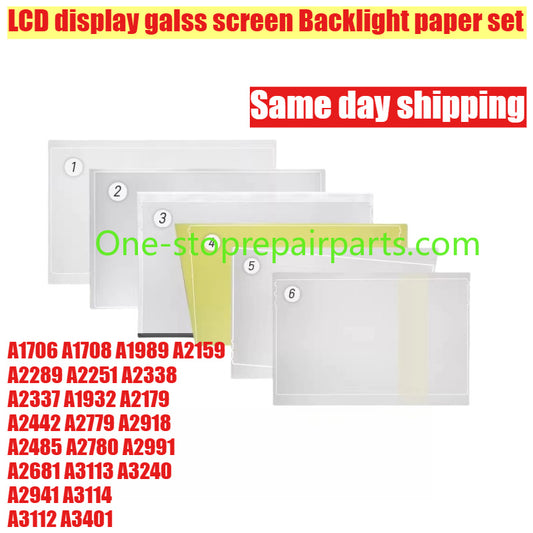 LCD backlight for Macbook A1706 A2337 A1708 A2338 A2442 A2779 A2918 A2485 A2780 A2991 A2941 A3114 A2681 A3113 A3240 A3112 A3401