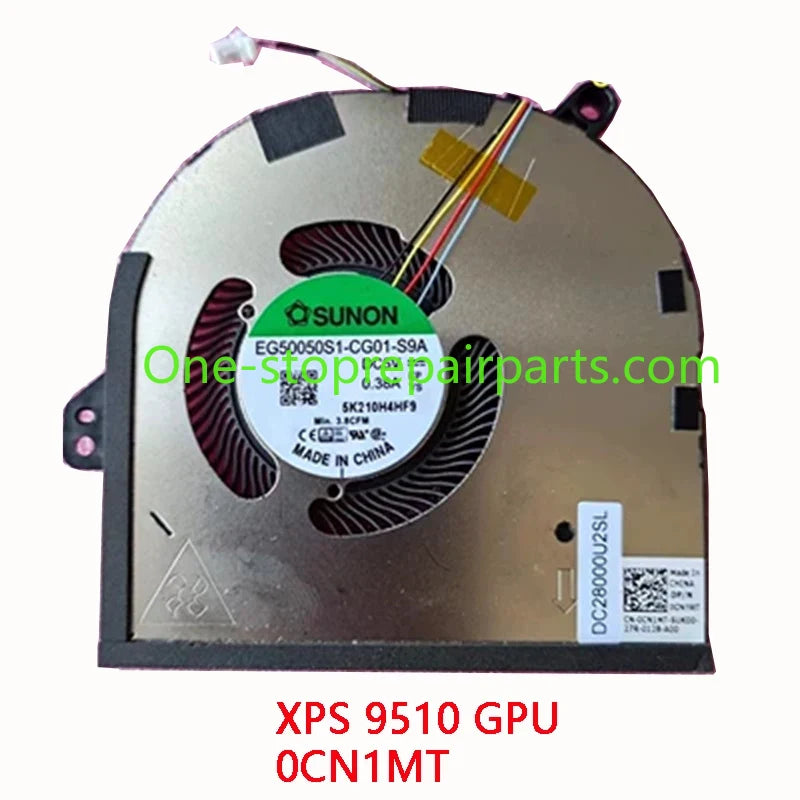 New Original LAPTOP CPU GPU Cooling Fan for DELL XPS 15 9500 9510 9520 Precision 5550 5560 5570 Dell laptop repair parts