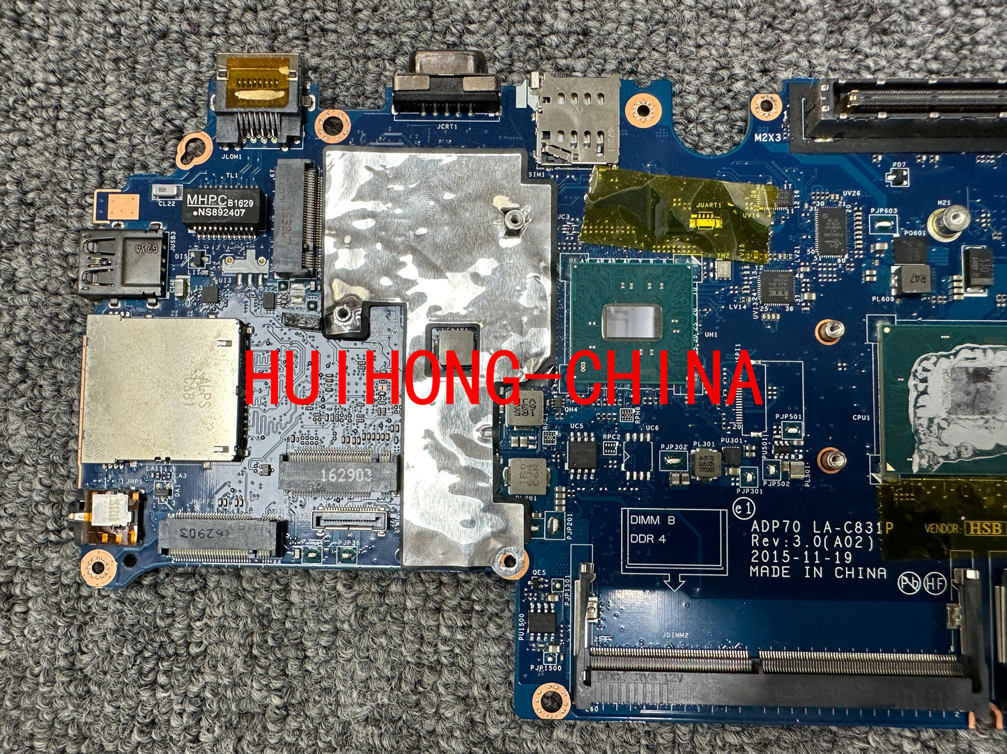 DELL Latitude E5470 main board I5-6300U CPU LA-C831P integrated display main board