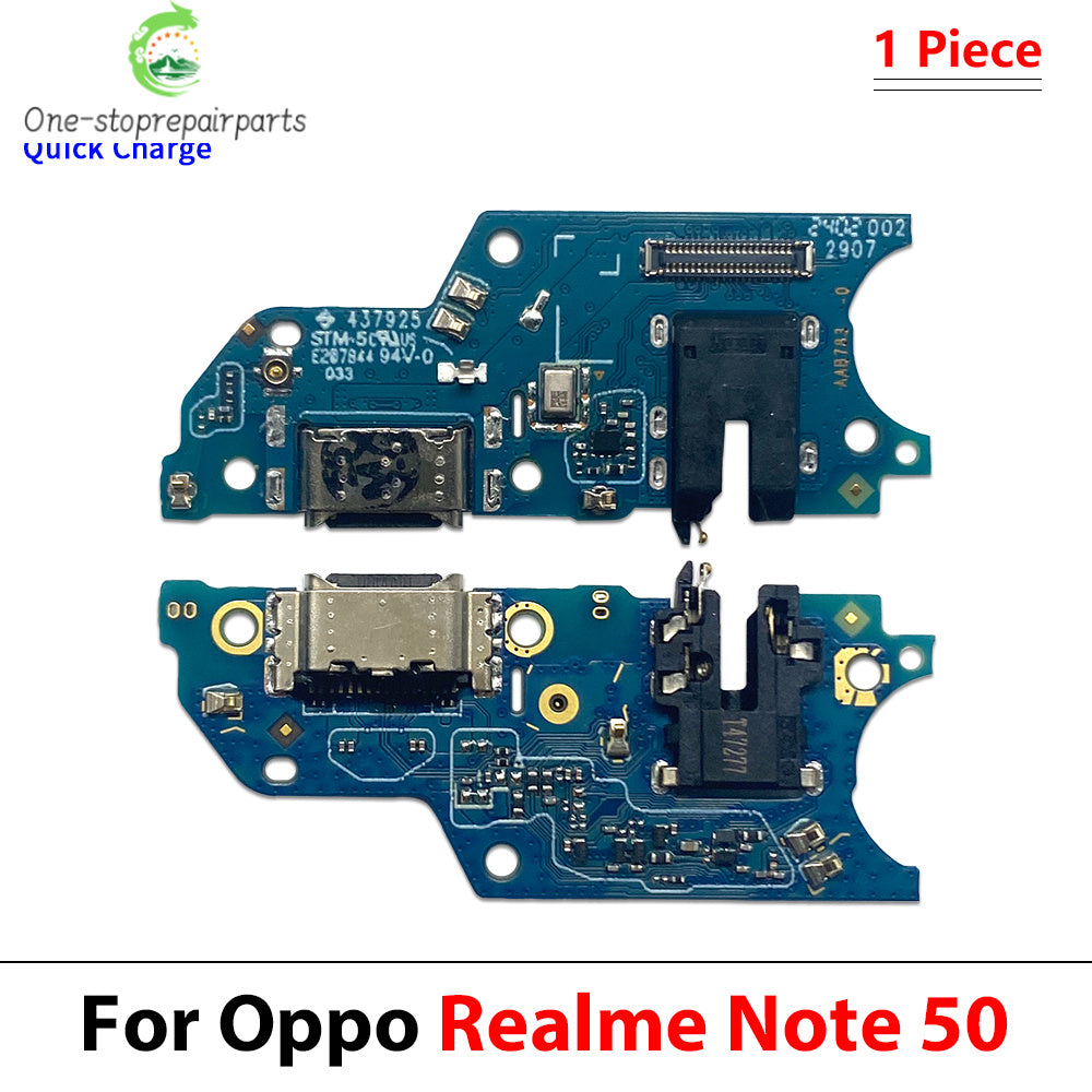 New For OPPO Realme 8 8i 10 11 12 14 Pro Plus Note 50 60 4G 5G USB Charge Port Jack Dock Connector Charging Board Flex Cable Realme phone repair parts