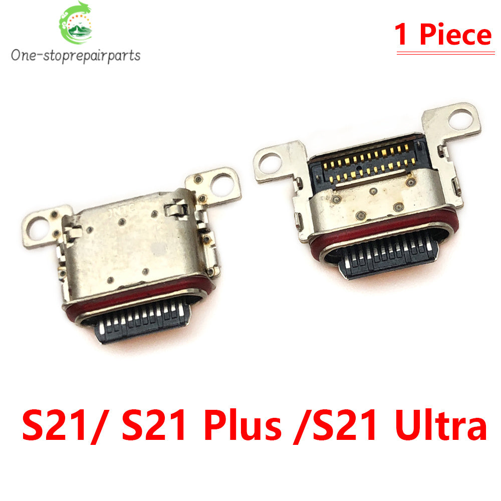 10Pcs，USB Port Charger Jack Connector socket charging port For Samsung S25 S21 S22 S10 S20 S23 S24 S10e Plus Ultra FE Samsung phone repair parts