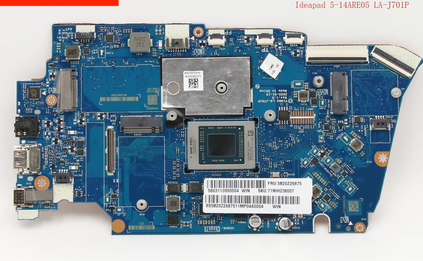 (Shipping fee not include)Lenovo Ideapad 5-14ARE05/14IIL05/ITL05 LA-J701P/J551P/K321P  5820Z26875 5B20Y88834 motherboard